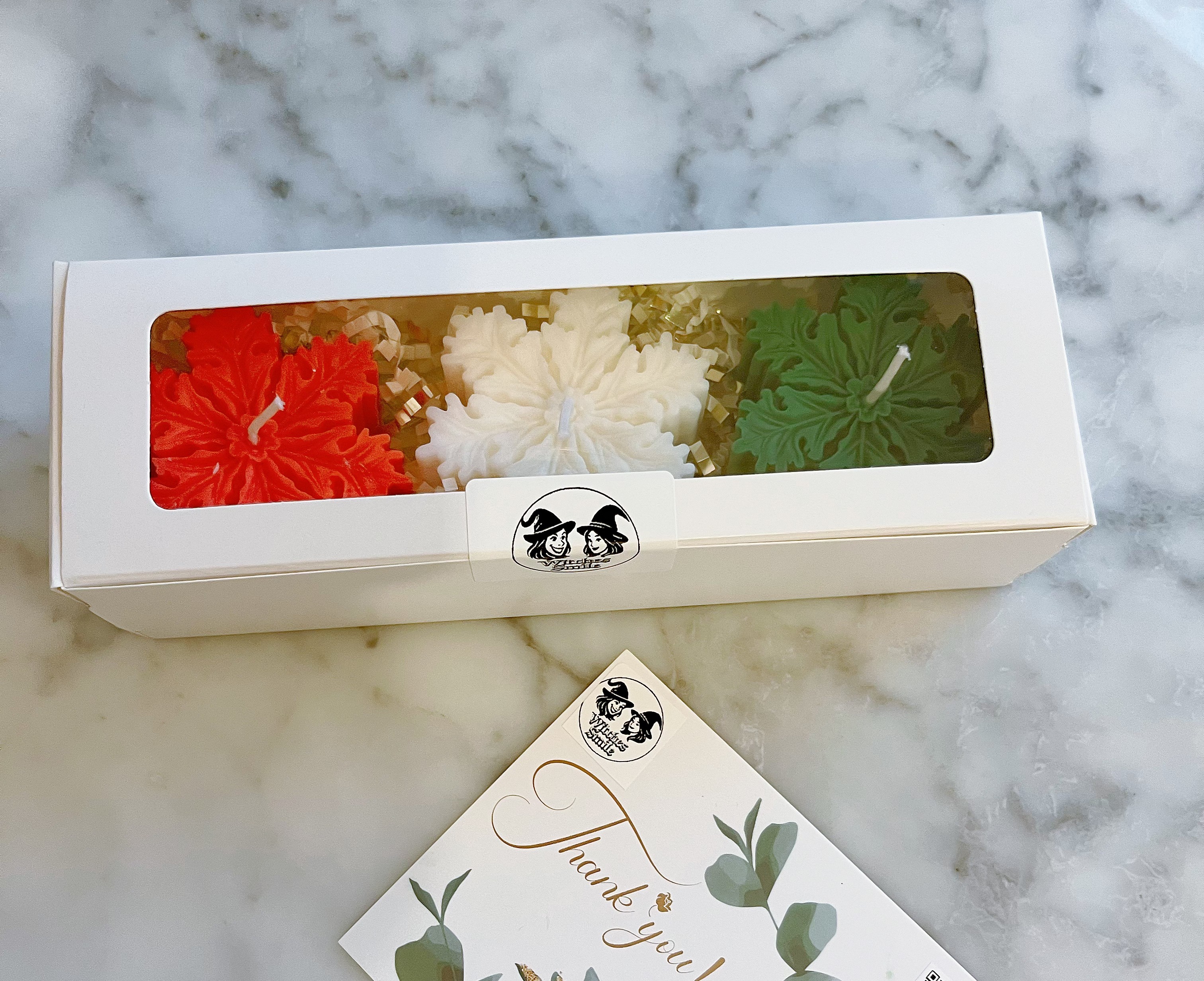 Snowflake Candle Set